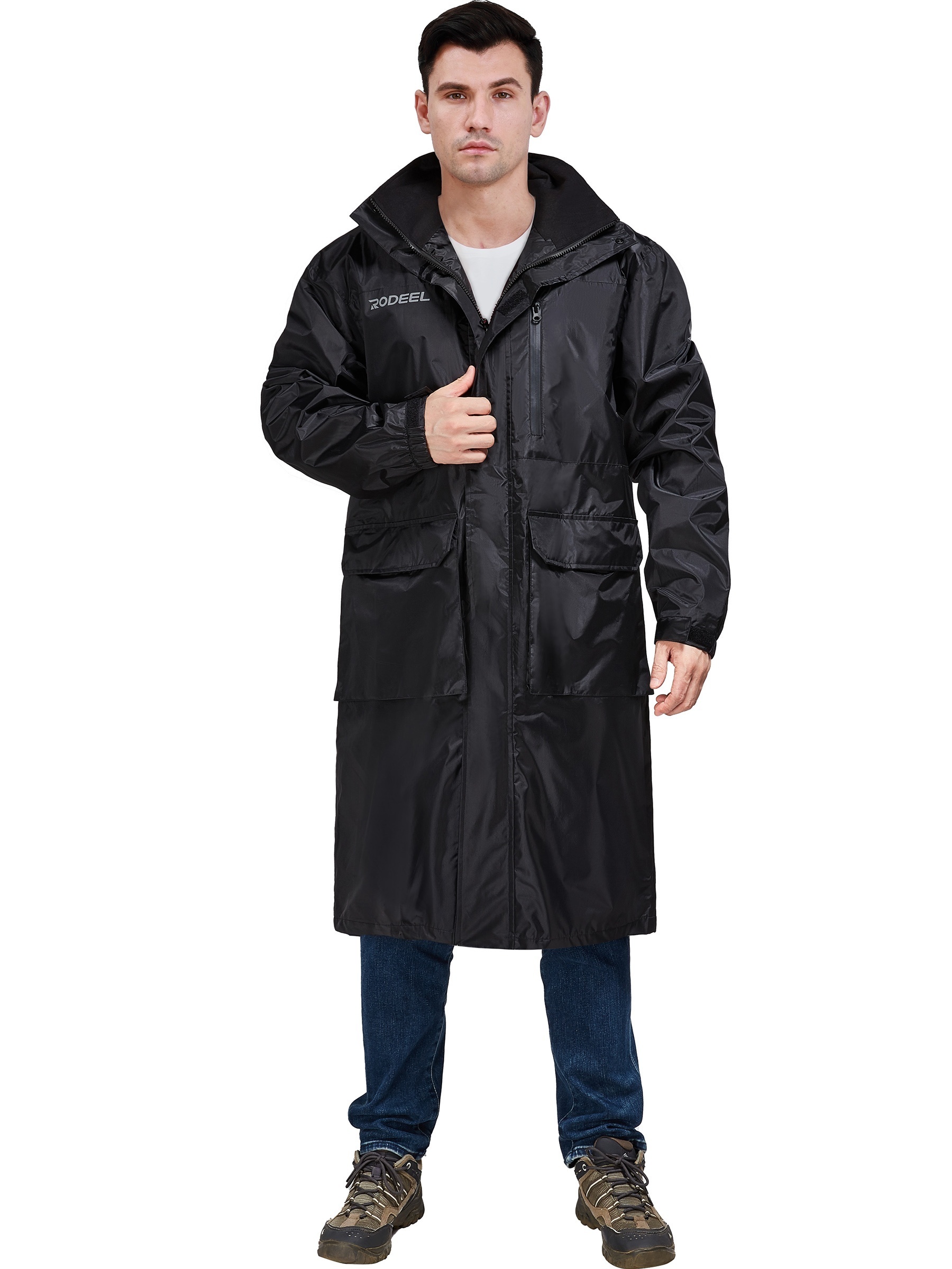  Abrigo de moto impermeable para hombre de cuatro estaciones,  resistente al desgaste, reflectante, transpirable, traje de invierno :  Automotriz