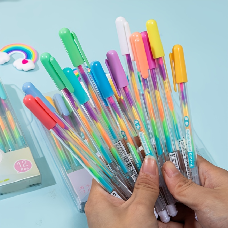 1pc/3pcs/6pcs Gel Pens Set Colored Pen Fine Point Art Marker Pen