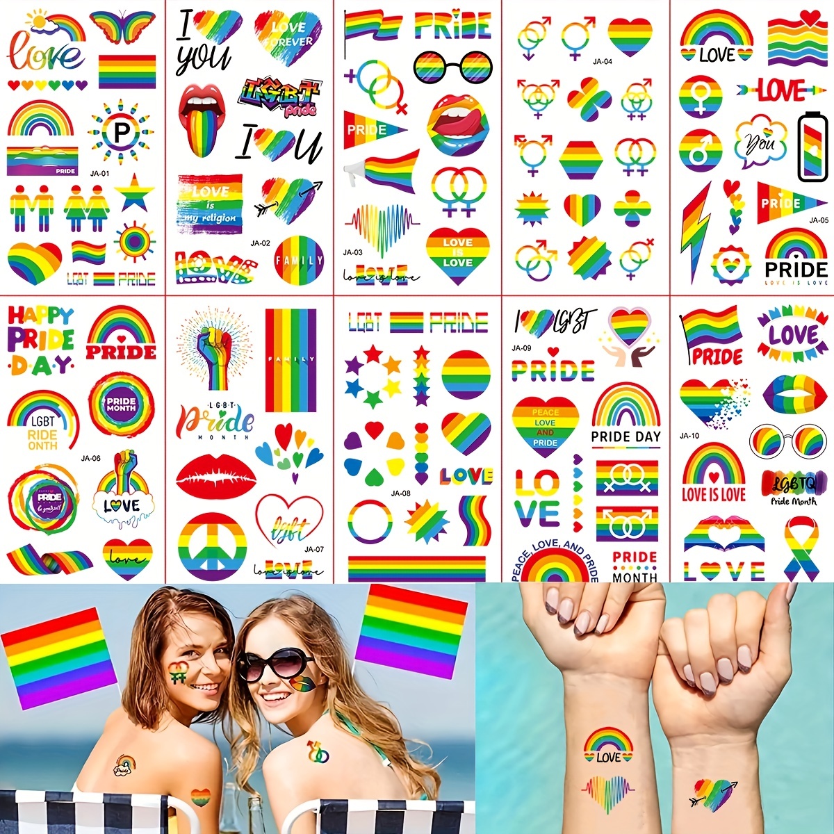 LGBT Pride sticker pack, Decorative accessories