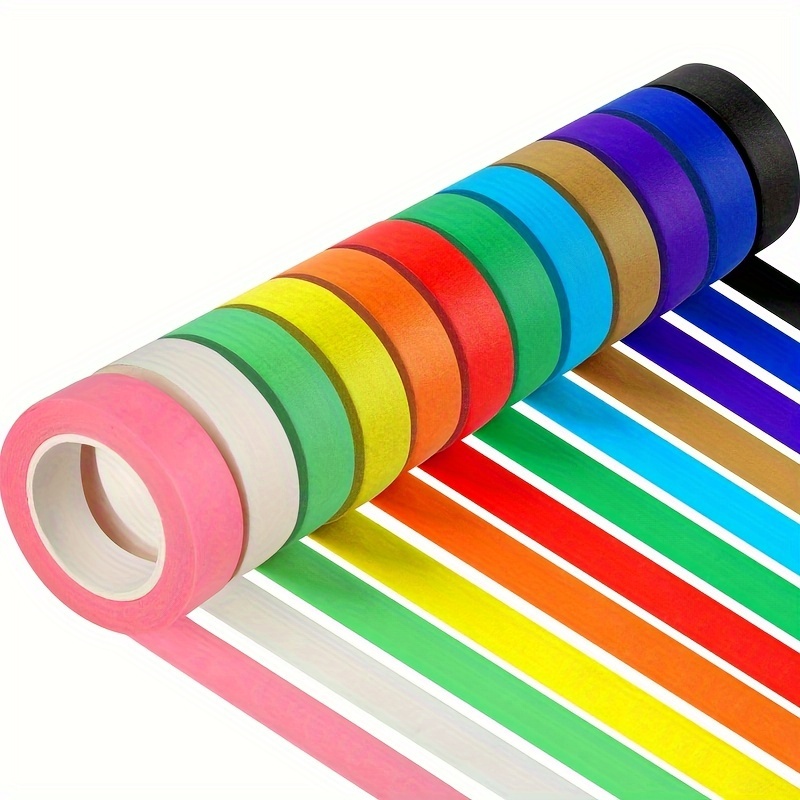 11Rolls Colored Masking Tape 1 inch Wide 60 Yards Painters