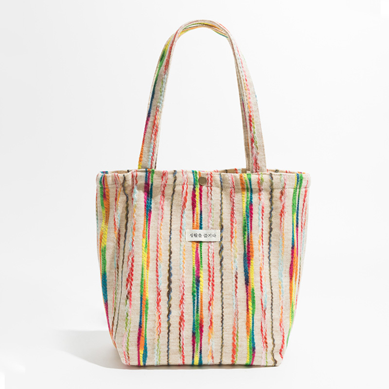 Rainbow Colorblock Shoulder Bag, Foldable Lightweight Storage Bag,  Versatile Bag - Temu Germany