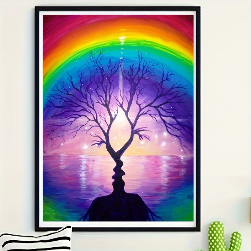 Rainbow Pterosaur 30*30CM(Canvas) Full Round Drill Diamond Painting