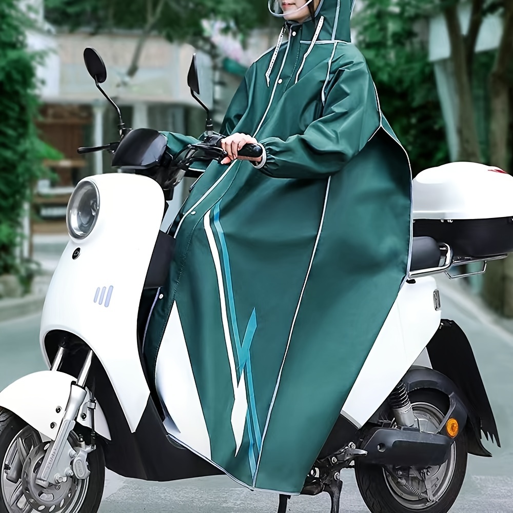 Tradineur - Poncho de moto impermeable con capucha - Fabricado al