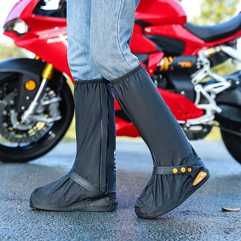 Creativo impermeable reutilizable motocicleta ciclismo bicicleta zapatos  botas para la lluvia cubre zapatos a prueba de lluvia cubierta gruesa a