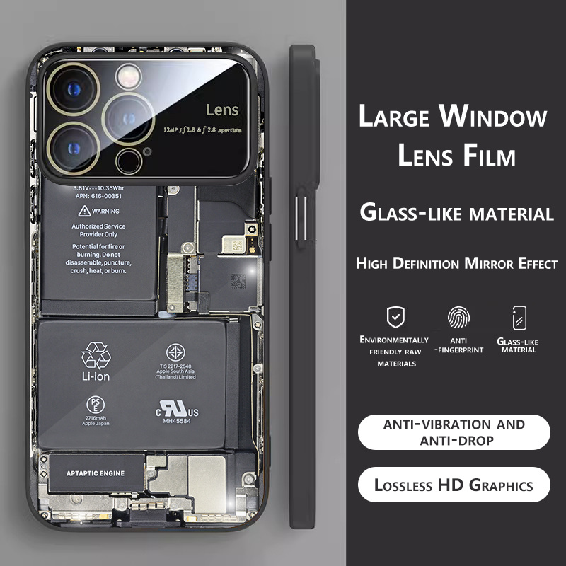 Carcasa (cristal trasero, marco, componentes pequeños) para Apple iPhone Xs  Max (dorado) con tarjeta de pegamento