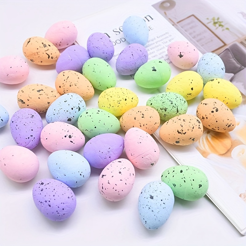 Huevos de Pascua de plástico brillantes y coloridos, se mantienen  verticales, perfectos para la caza de huevos de Pascua, huevos sorpresa,  caza de