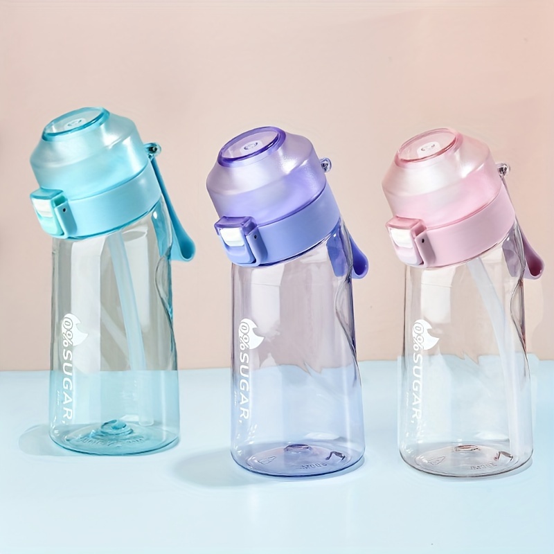 17OZ Simple Water Bottle Clear, Aesthetics Glass Water Bottle with  Measurements, Simple High Face Value Portable Clear Insulated Water Bottle  for School Office Multicolor B : Home & Kitchen 
