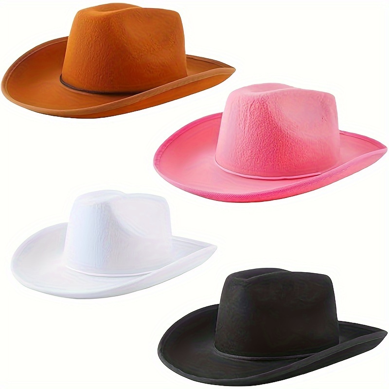 Chapeau de cow-girl Accessoires de déguisement à grand bord Casquette Disco