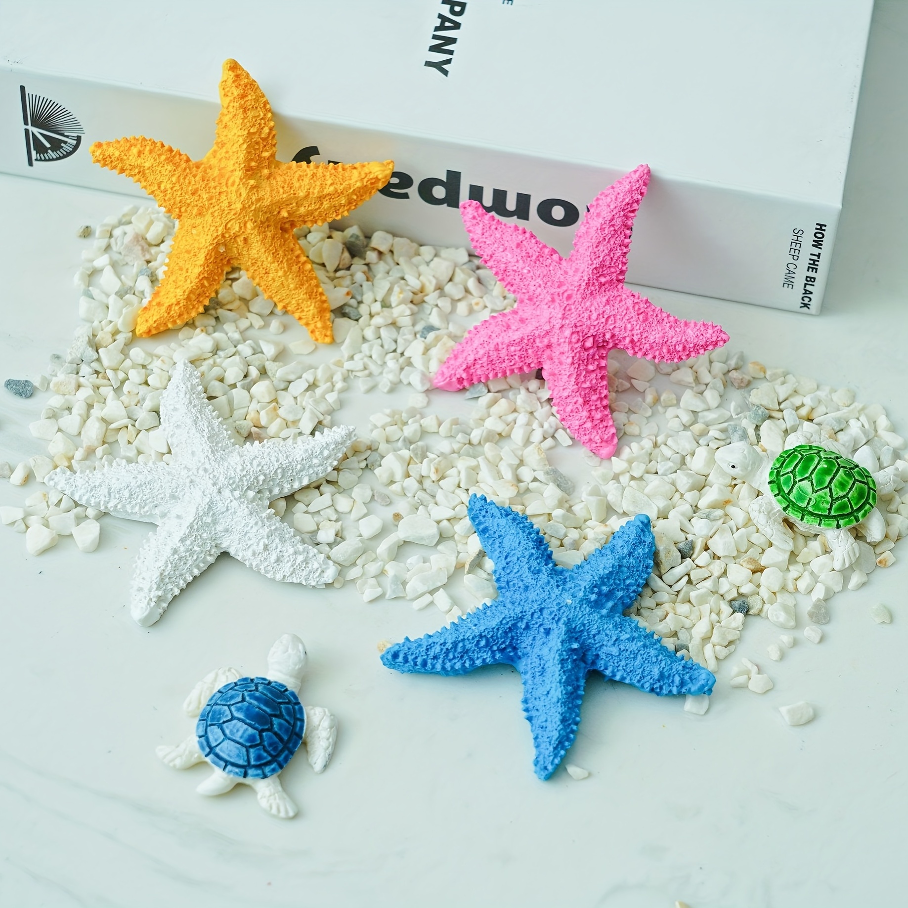 Decoración de estrella de mar – Paquete de 10 estrellas de mar surtidas de  2 a 6 pulgadas – Estrellas de mar para manualidades, decoración de pared de