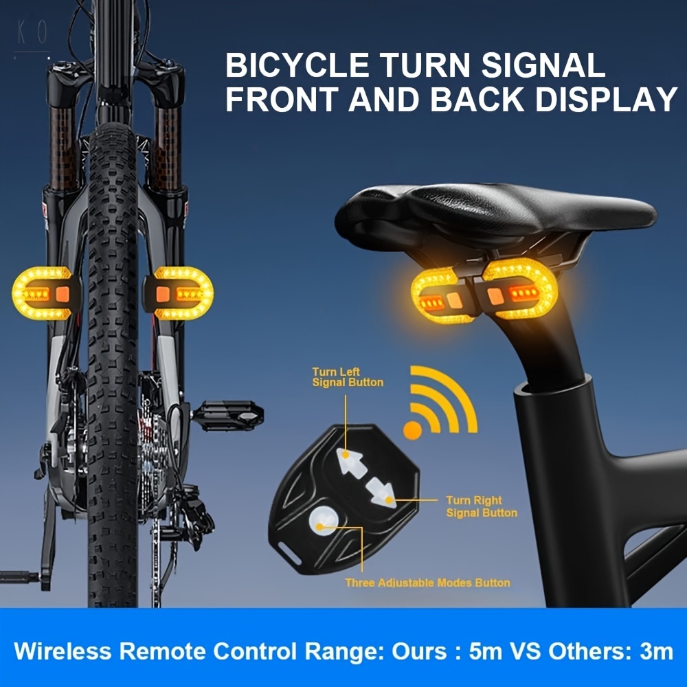Luz de bicicleta recargable por USB, luces de bicicleta de 4000 lúmenes  delanteras y traseras, faro LED brillante para bicicleta y luz trasera con
