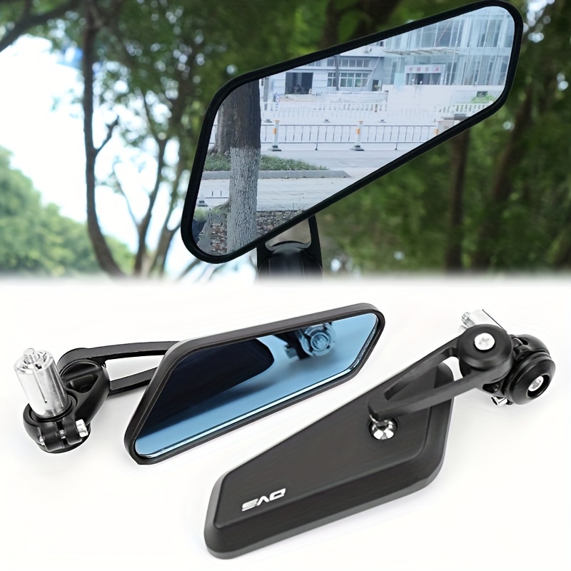 Universal Motorcycle Rearview Side Mirror - 3.8 Inch Round Handlebar E