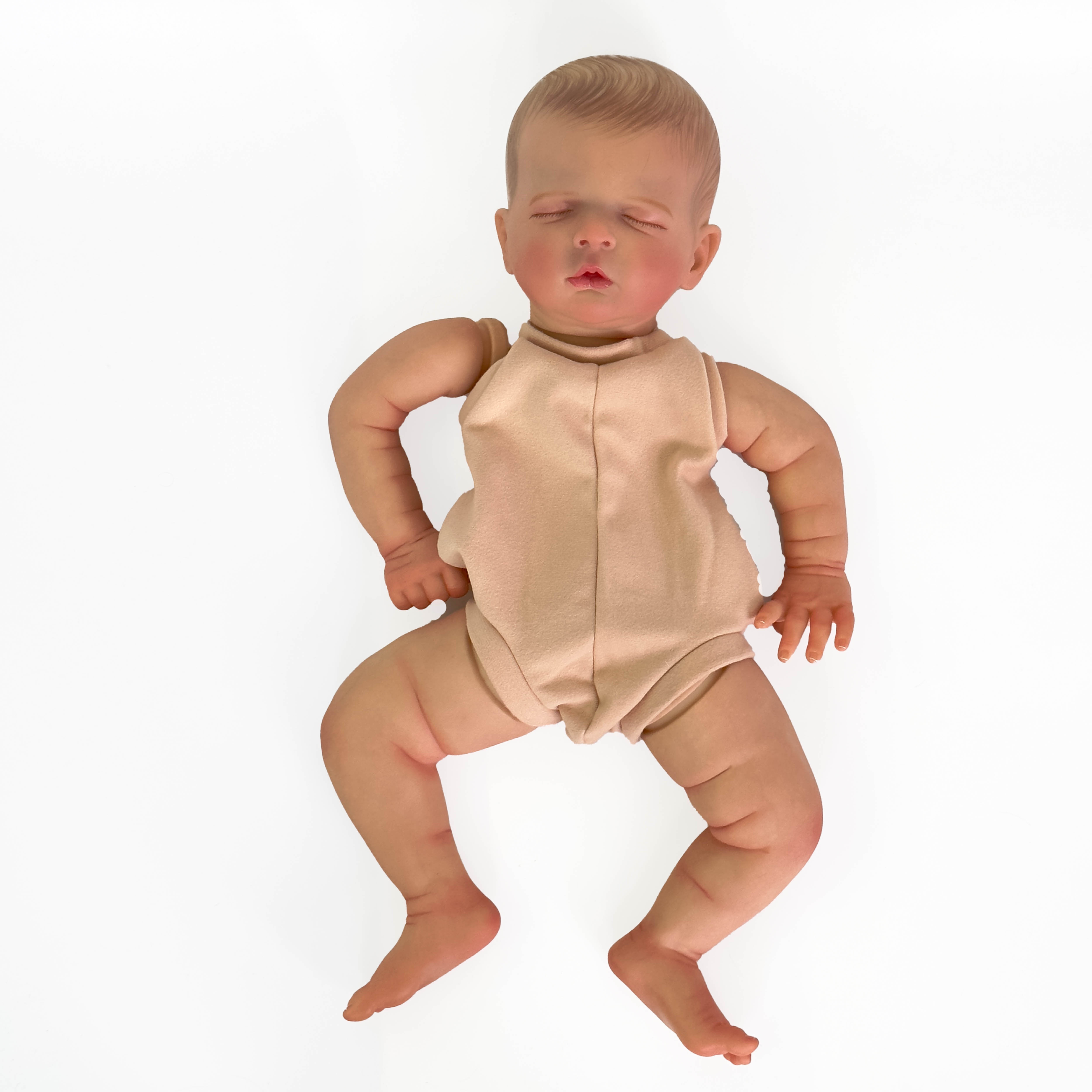 19 Inch Raven Kit Original Size Bebe Reborn Baby Doll Kit Vinyl Unpainted  Unfinished Blank Doll