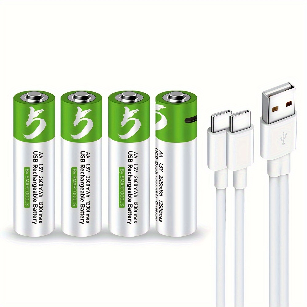 Batterie Lithium Polymère Rechargeable par Câble Micro USB, Charge Rapide,  AA, 1.5V, 3000 mWh - AliExpress