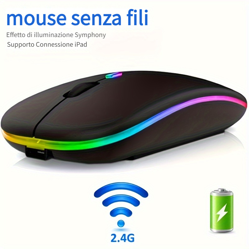 Mouse Ergonomico Wireless - Spedizione Gratuita Per I Nuovi Utenti - Temu  Italy