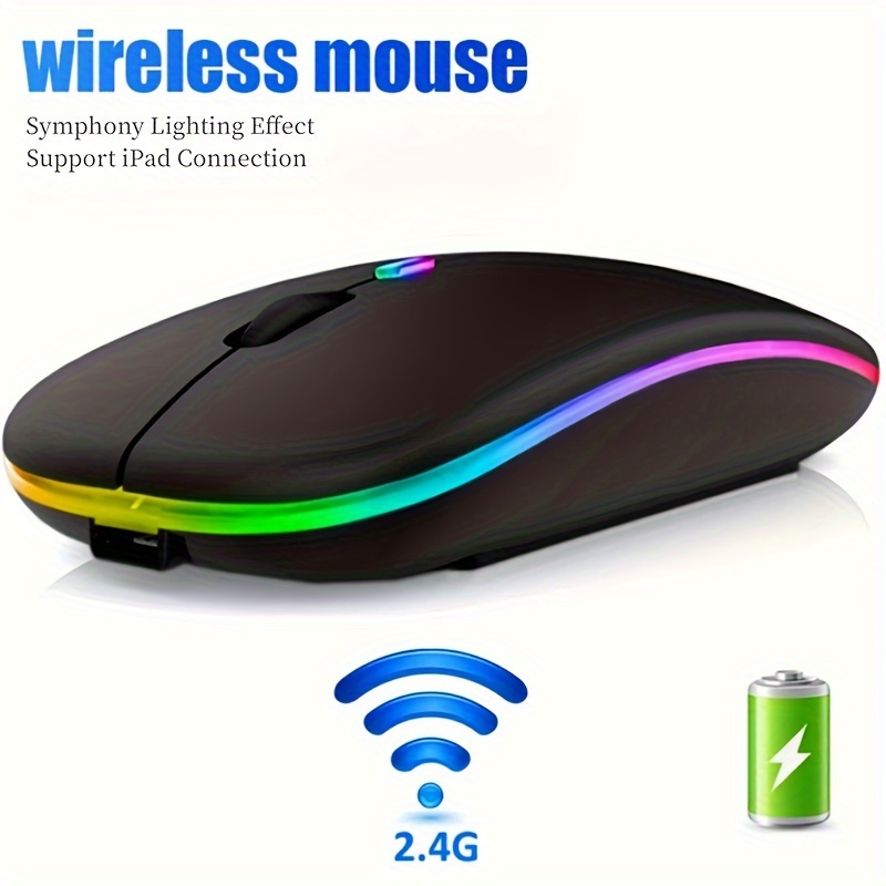 JOMAA Wireless Bluetooth Trackball Mouse Souris À Bille RGB - Temu