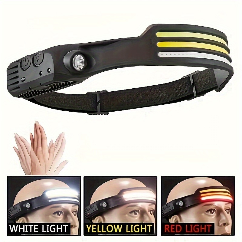 1pc/2pcs Bright 5-LED Cap Light for Night Fishing - Battery Powered  Headlamp with Clip for Hands-Free Use on Head or Hat