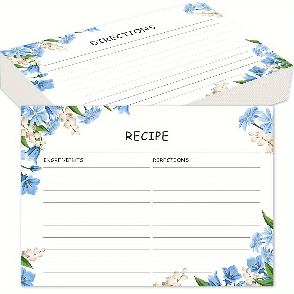 Kitchen Recipe Card Set Diy Recipe Card Recipe Card Box For - Temu Austria