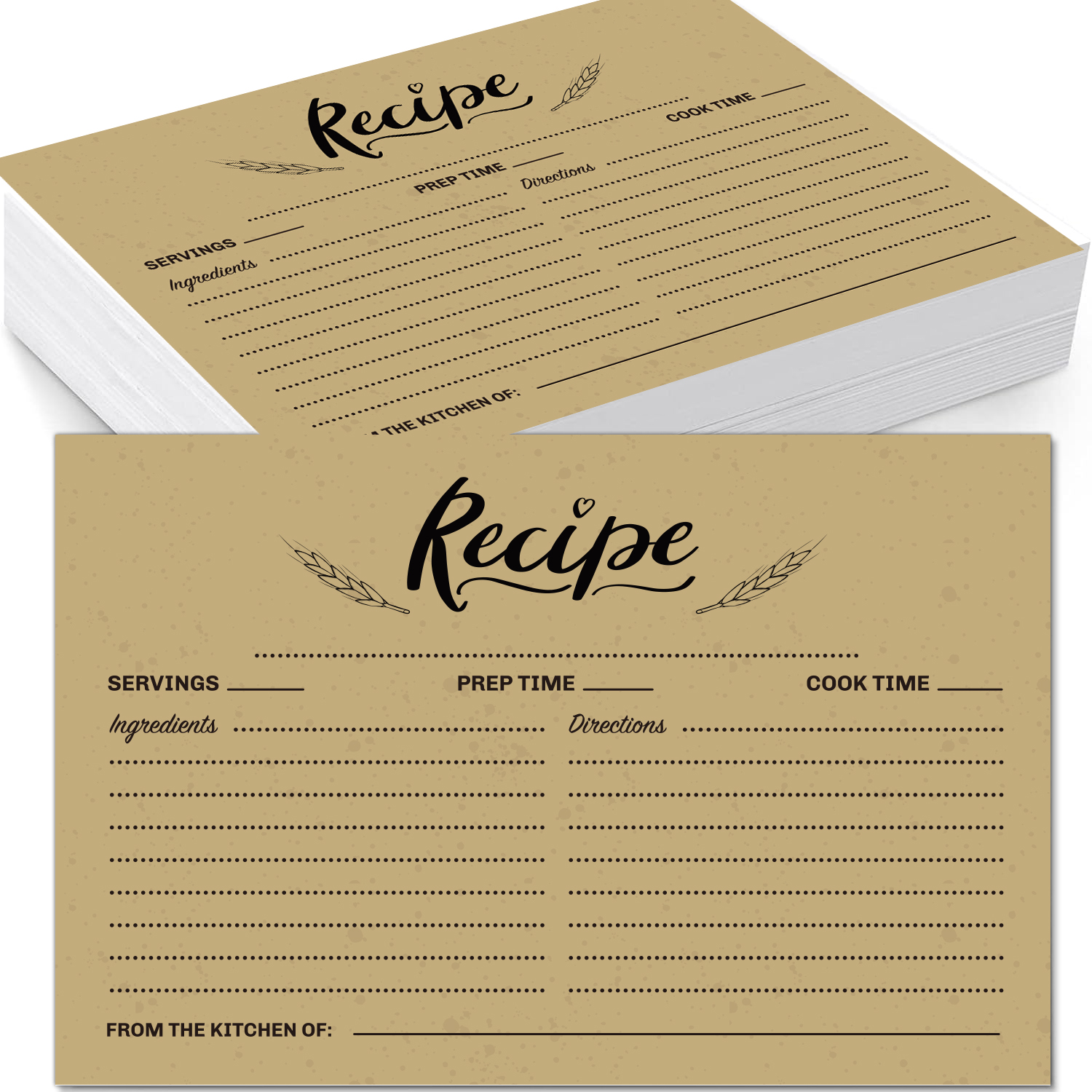 Kitchen Recipe Card Set Diy Recipe Card Recipe Card Box For - Temu United  Arab Emirates