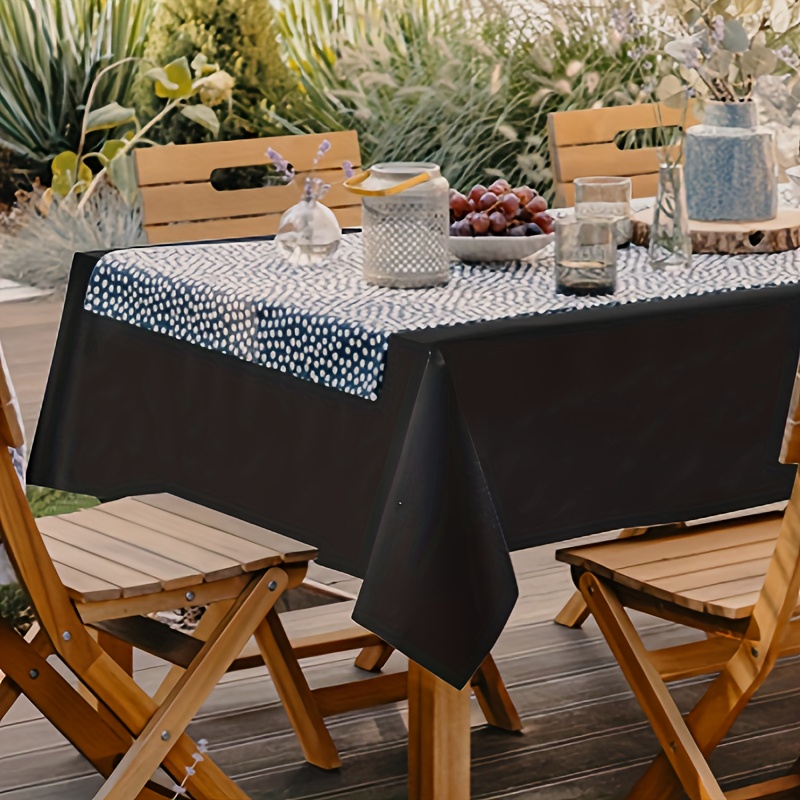 Faux sale leather tablecloth