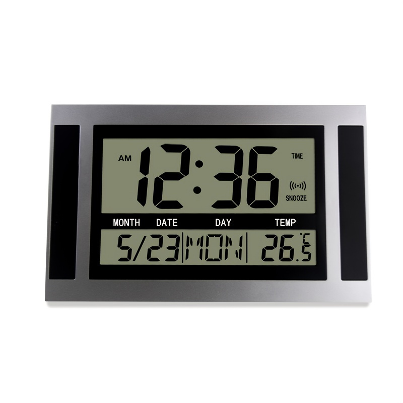 Durac Multi-Function Atomic Clock With Indoor/Outdoor Thermometer