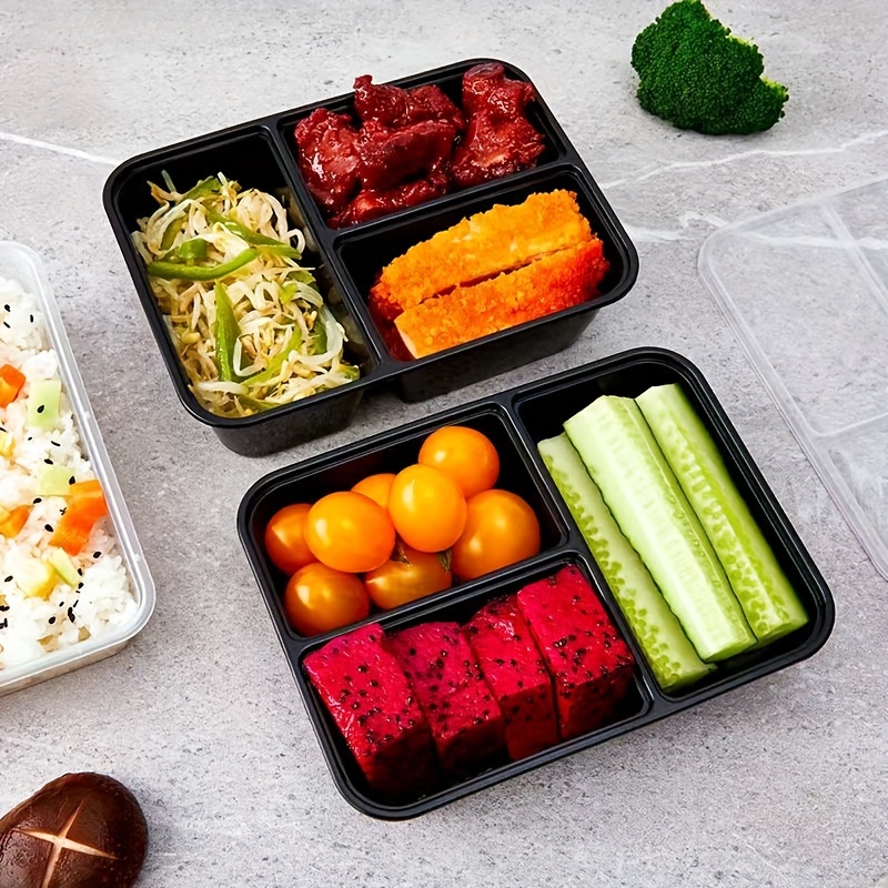 Mh Mediterraneanhabitat Tupper Fiambrera hermetica Bento Box - Taper Lunch  para Comida, Almuerzo y Merienda con Compartimentos y Cubiertos - Para