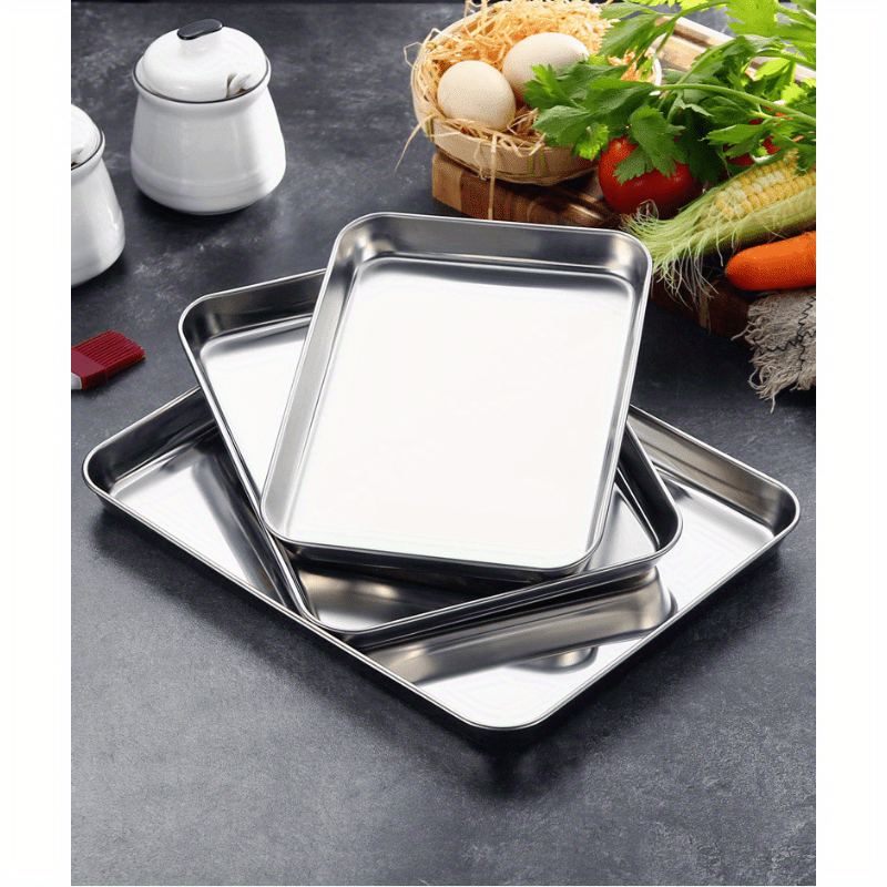 Cake pans molds homemiyn high bakeware nonstick cookie sheet baking pan  metal oven baking tray 21.9x16.8x4.5cm