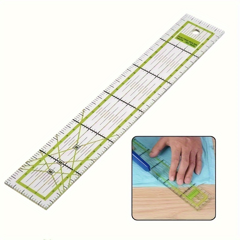 1PC Seam Guide Ruler Quilting Seam Guide Ruler Sew Seam Allowance