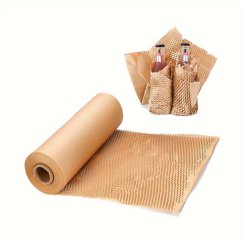 GZGDLJQ Papel de embalaje de panal de abeja, papel de embalaje de 18 x 200  pies para mover papel de regalo para artículos frágiles, envoltura de