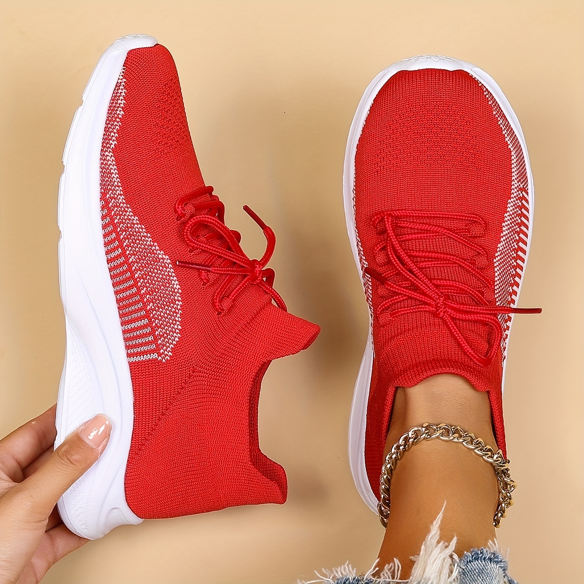 Zapatillas Rojas para Mujer