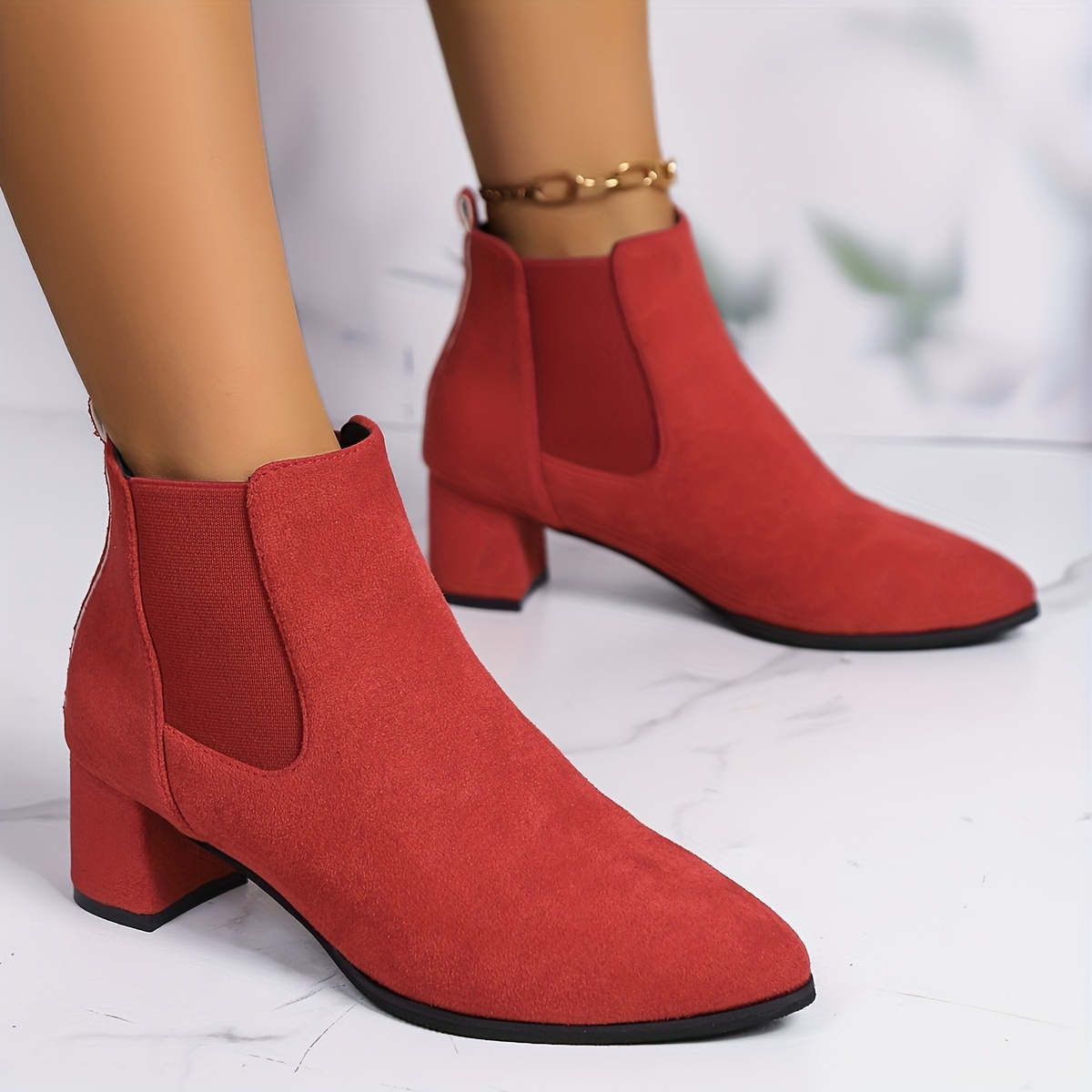 Boot Red Woman - Temu