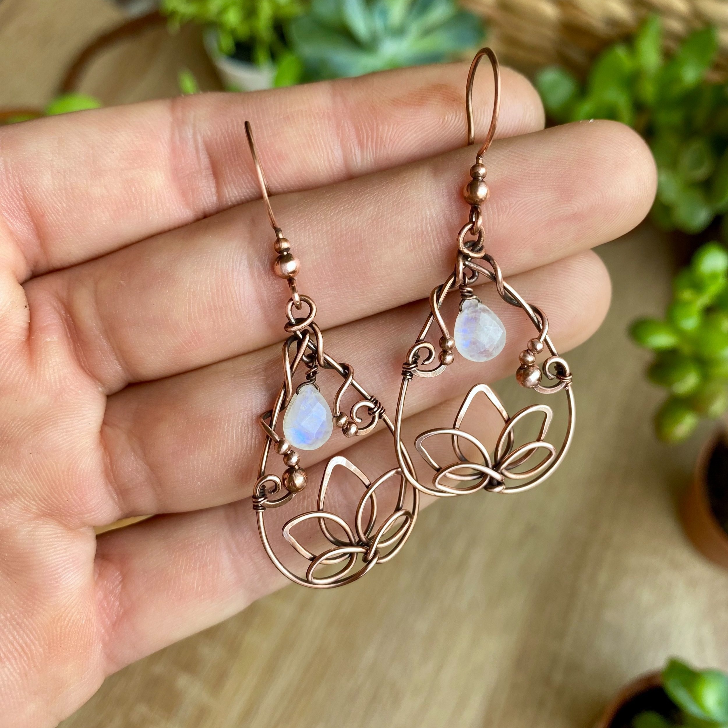 Copper 2025 colored earrings