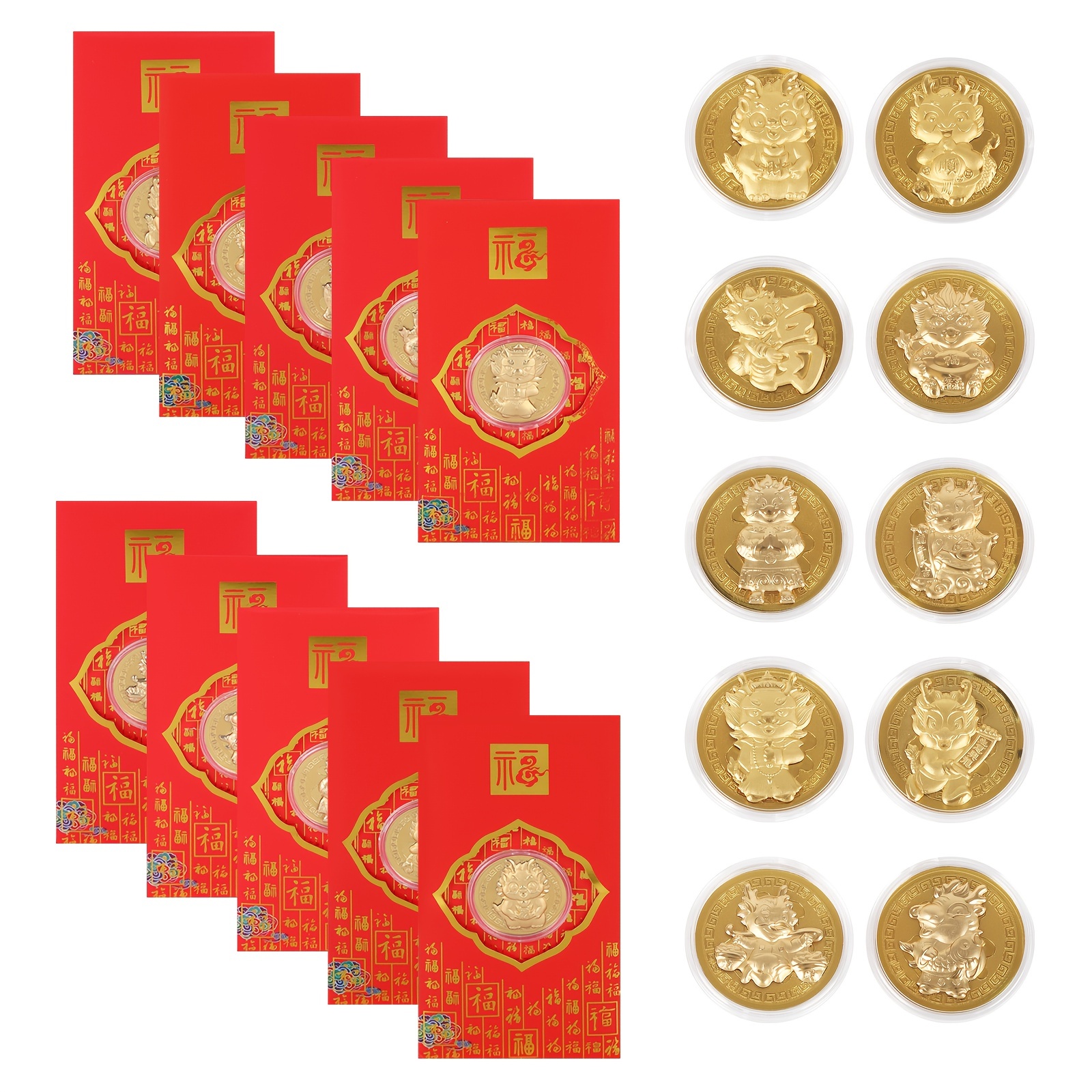 Boao Monedas Chinas De La Fortuna Monedas Feng Shui Monedas - Temu