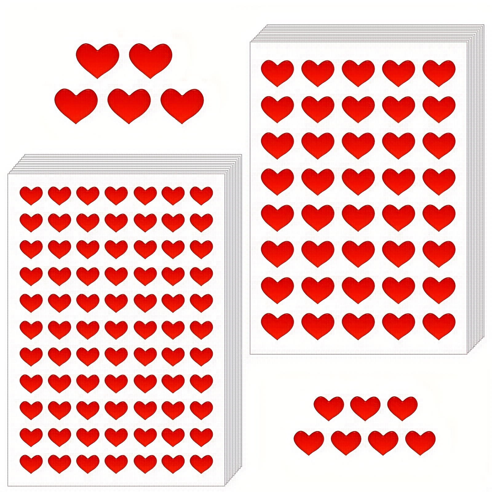 Heart Stickers For Envelopes Valentine's Day Sparkling Heart - Temu