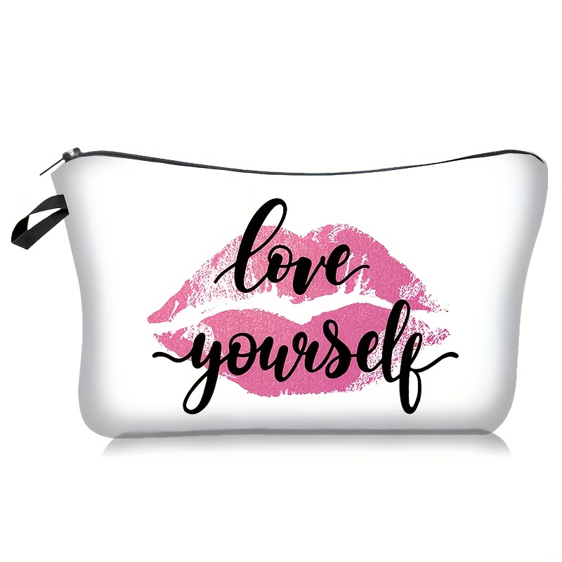 Victoria's Secret Pink Tote Bag - Red Lips and Hearts - Love, Victoria