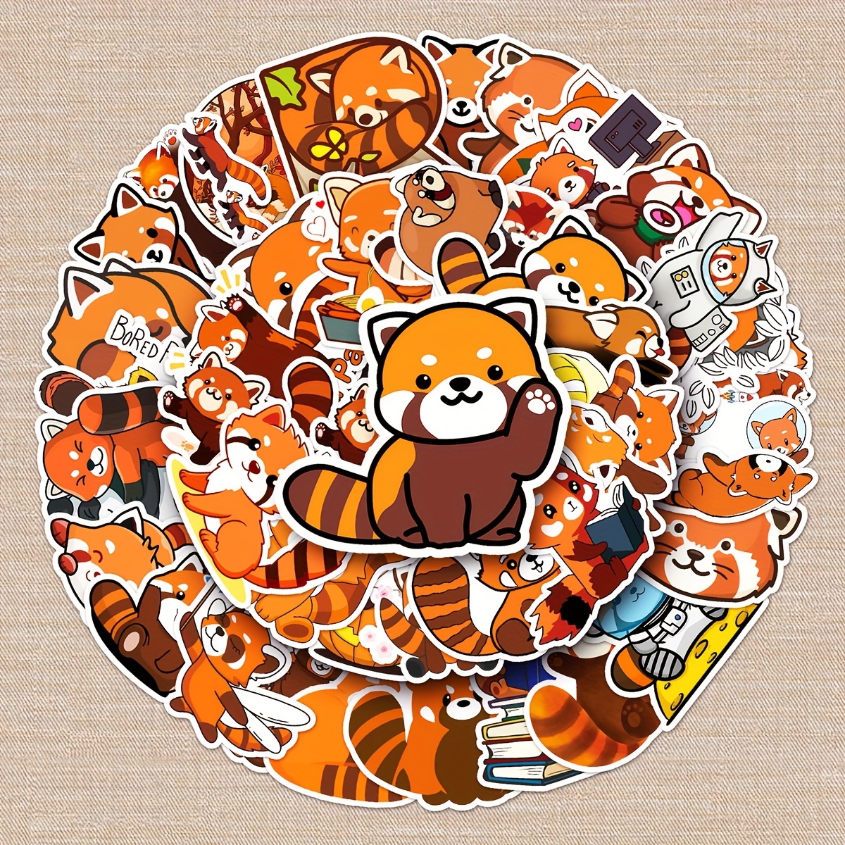 Red Panda Stickers - Temu