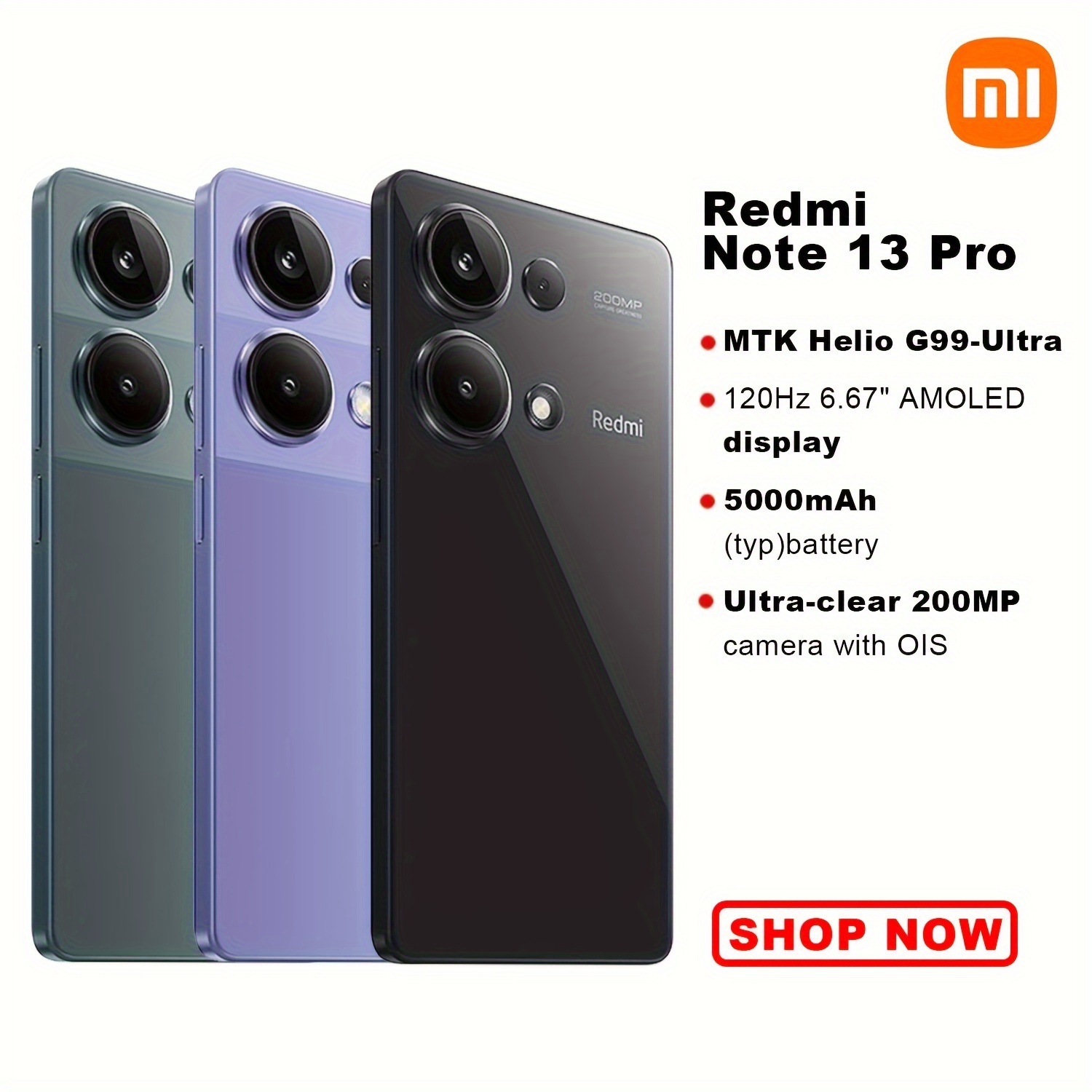 For Xiaomi Redmi Note 13 Pro Case Funda for Redmi Note 13 12 Pro 13C  Silicone TPU Bumper Cover for Xiaomi Redmi Note 13 Pro 5G