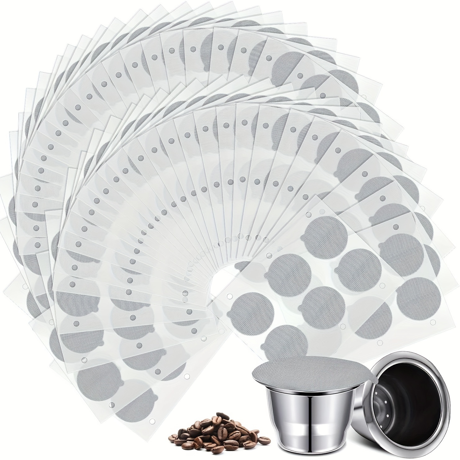 Cápsula de café rellenable para Nespresso Vertuo POP, filtro de cápsula de  acero inoxidable reutilizable con cápsula Original