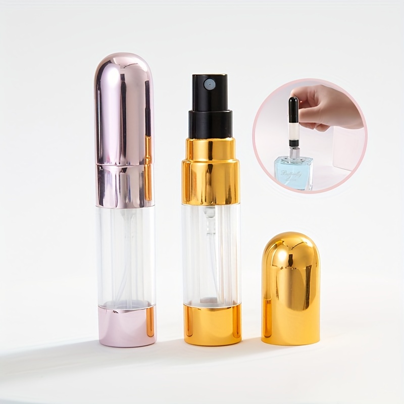 KIT TOWN 3 Pack Glass Perfume Spray Bottle Portable Empty Perfume Bottles  for Essential Oils, Perfumes,Mini Size Design Best for Man Women Tavel and