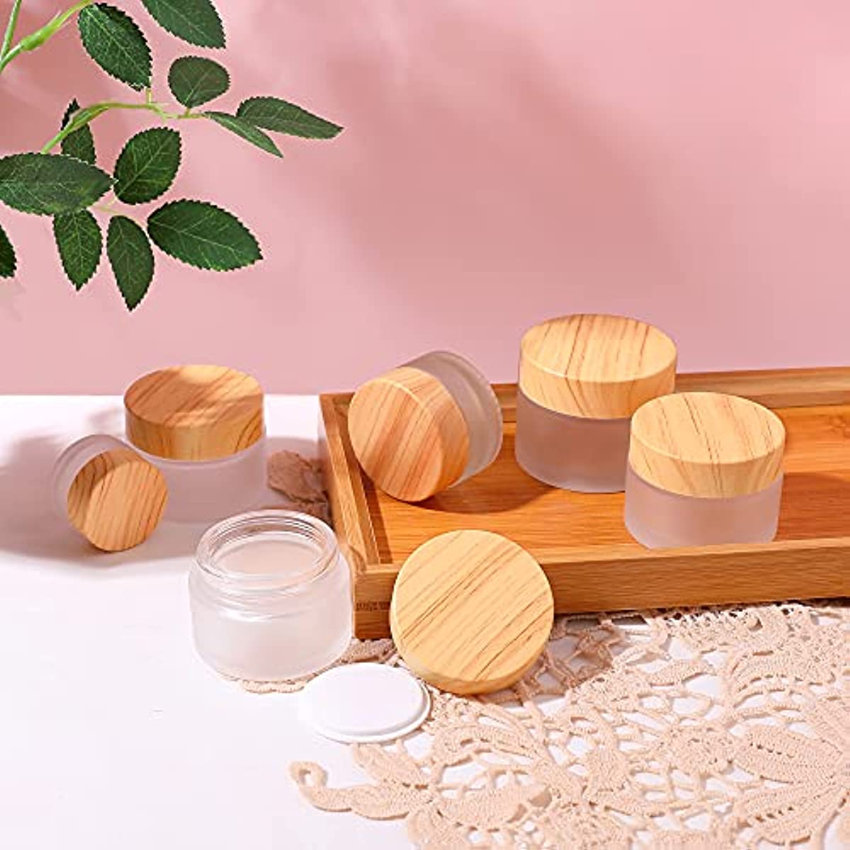 Refillable Bamboo Canister, Lotion Bar Storage