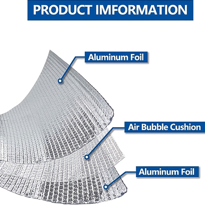 Super Large Aluminum Foil Insulation Roll Reflective Heat - Temu