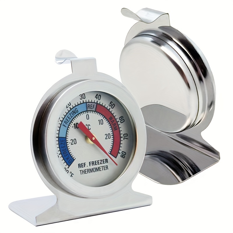 TAM® Thermomètre Réfrigérateur Congélateur Grand Cadran (rouge
