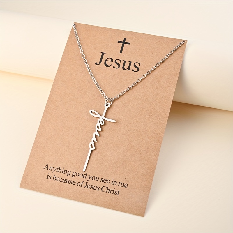 Metal Cross Keychain let God Lead Letter Graphic Religious - Temu