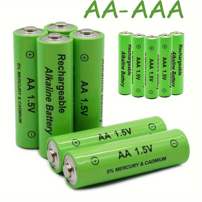Paquete De 4 Baterias Recargables AA AAA Iones de litio 2600mwh Pilas 9V  Li-ion