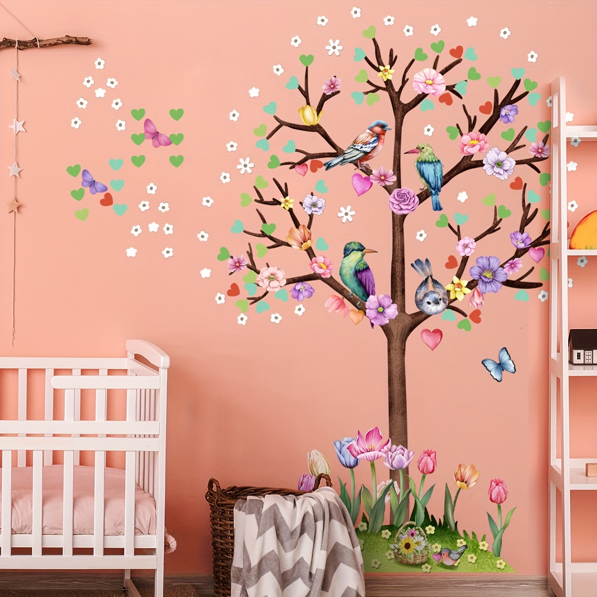 Nursery Wall Vinyl Wall Decal Living Room Decal Tree Wall Decor Pine Tree  Forest Wall Decals Kids Room Wall Decor Tropical Décor -  Canada