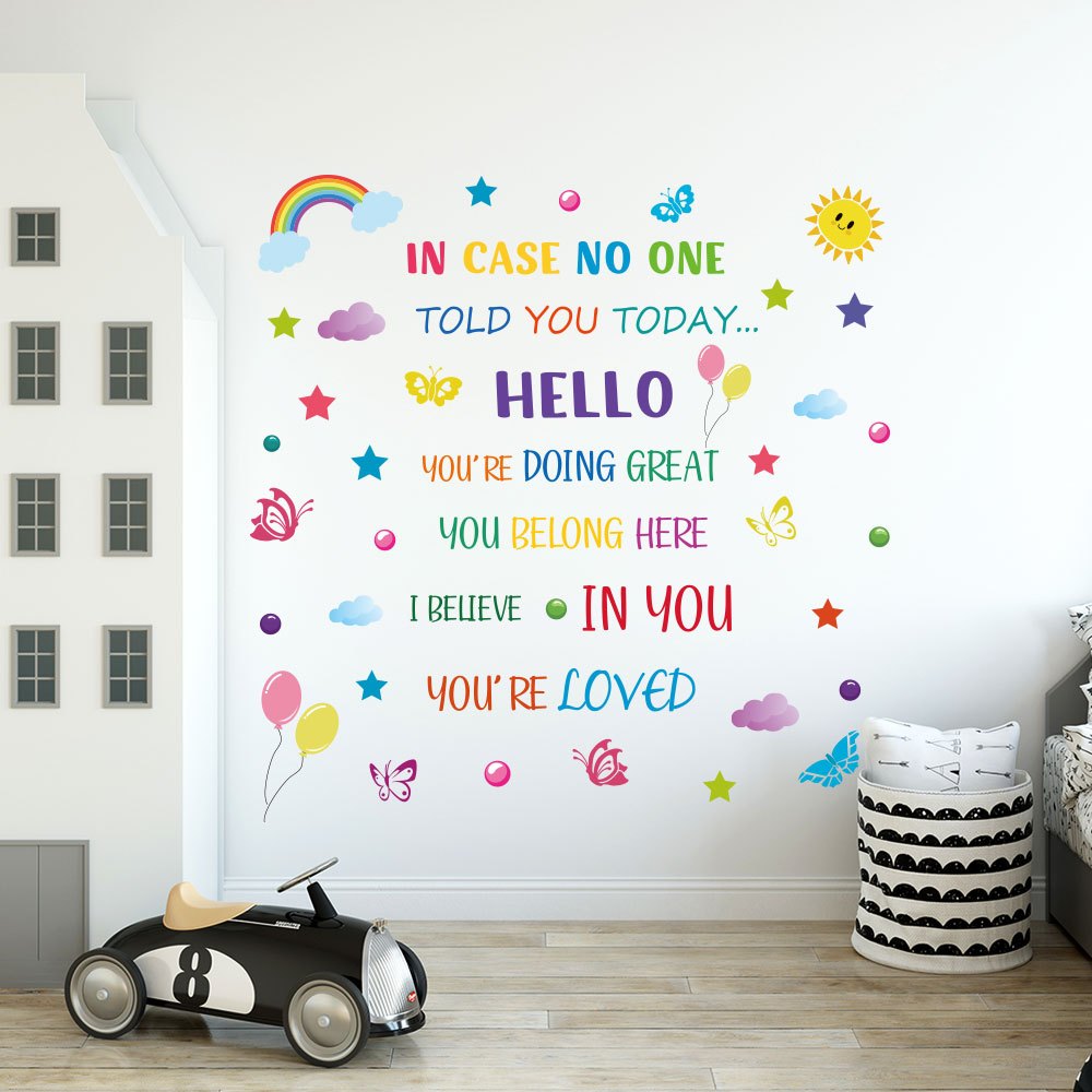 .com: Pop DecorsCute Sheep Beautiful Wall Stickers for Kids Rooms :  Baby