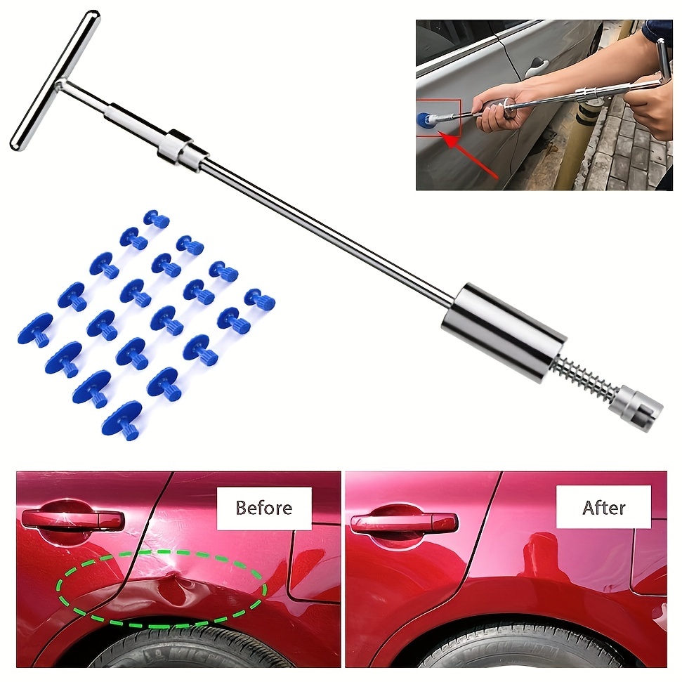 AUTOPDR Car Dent Puller Kit, Dent Remover Tool for Car with Dent Lifter,  Slide Hammer Puller Set, Paintless Dent Removal Kit for Auto Body Repair