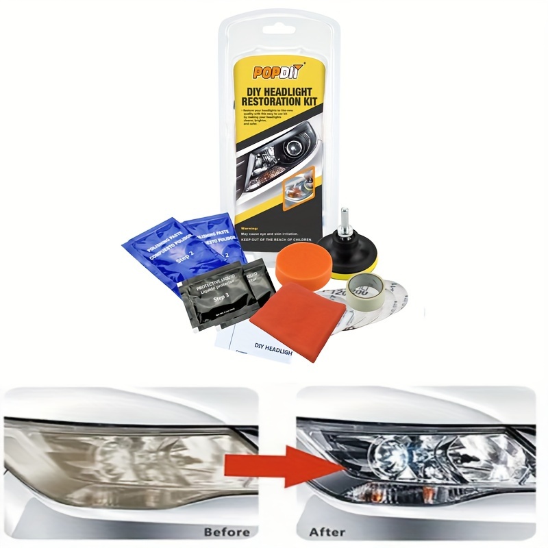 1 pcs Car Headlight Polishing Agent Scratch Remover Repair Fluid Headlight  Lens Restoration System Auto Wash Accessories 10ml