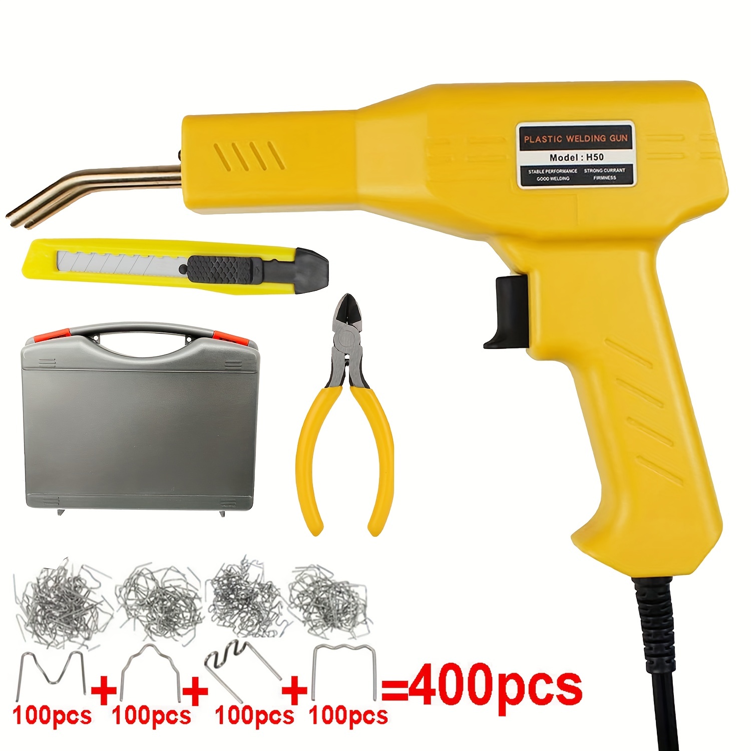 70W Hot Stapler Plastic Welding Machine Car Bumper Repair Kit Plier 4 Wave  Staples Welding Repairing Machine Welder Gun Repair - AliExpress