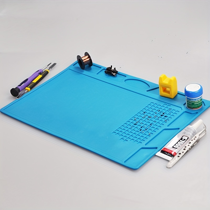 TE-603 45x30cm Soldering Mat With Magnetic Repair Silicone Work Mat DIY  Soldering Tool For Electronics Phone Tablet