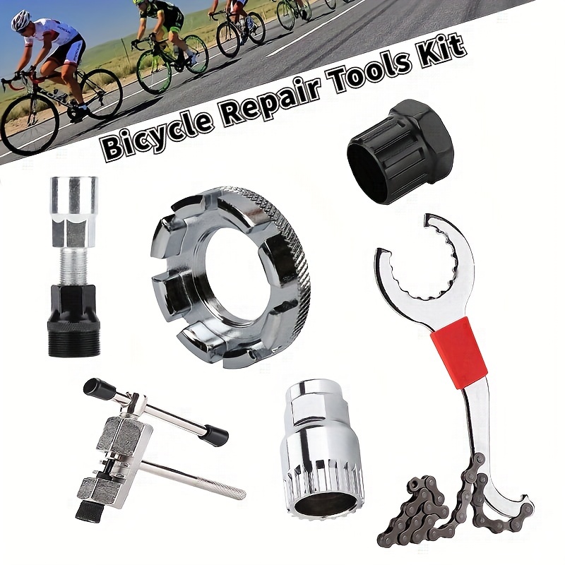 Kit De Réparation De Crevaison, Outil De Réparation De Vélo Multifonction  Portable, 16 En 1 Pour Pneu De Vélo De Route, Réparation De Vélo 